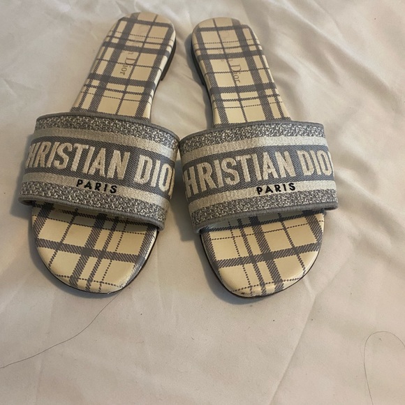 Gray & white Christian dior sandals - Picture 1 of 4